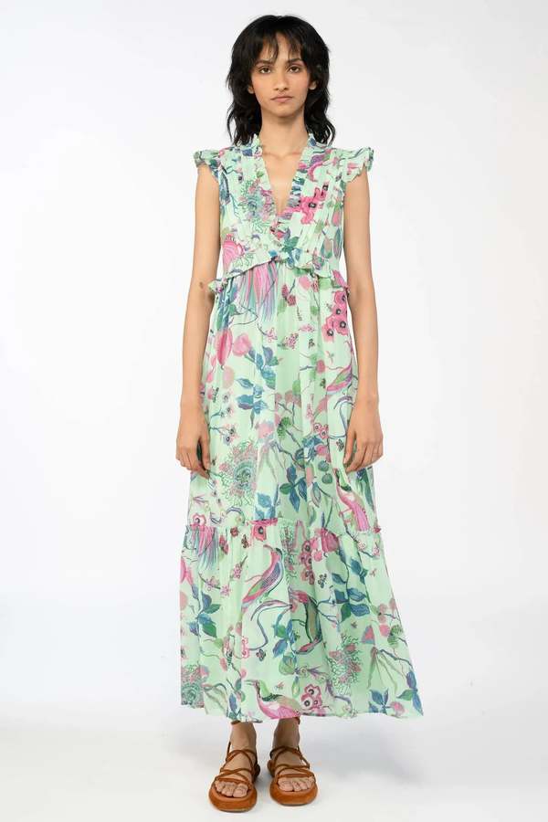 Banjanan Constance Dress - Eden Garden Patina | Garmentory Banjanan Constance Dress - Eden Garden Patina | Garmentory