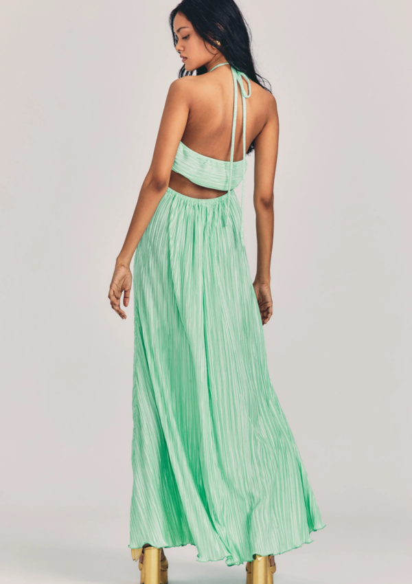 sachin and babi light blue dress Green Kaleidoscope Halter Tie Back Skater Dress main image 1