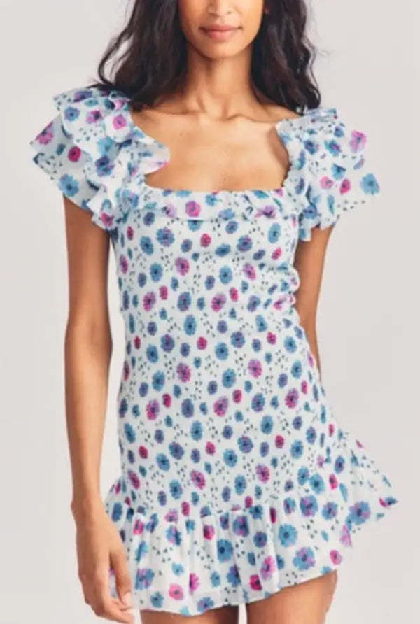 Love Shack Fancy Kodie Dress Deep Cotton Candy Garmentory