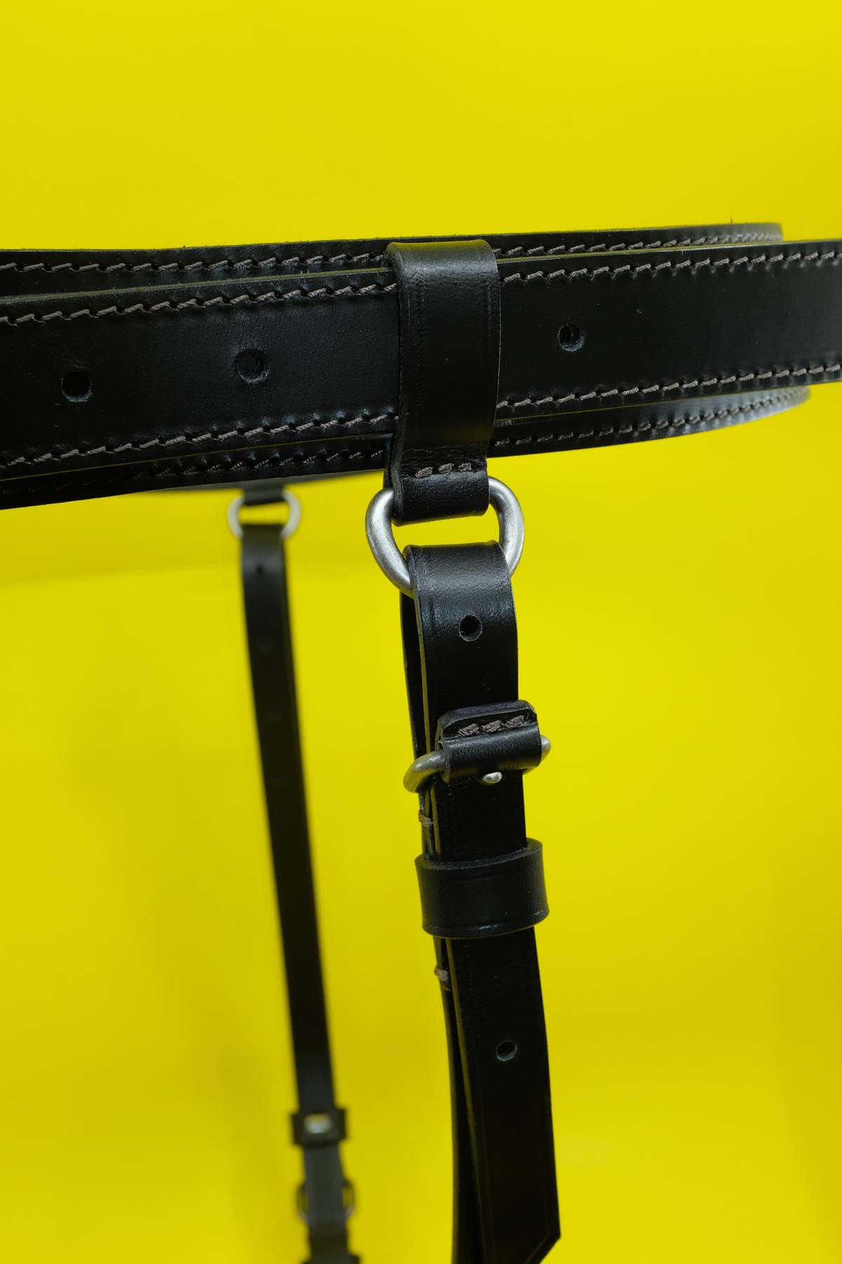 Lemaire Leather Equestrian Belt - Black | Garmentory
