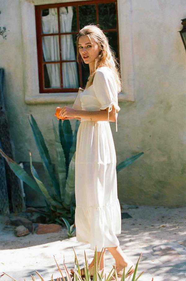 Merritt Charles Canyon Dress Silk dress - Ivory