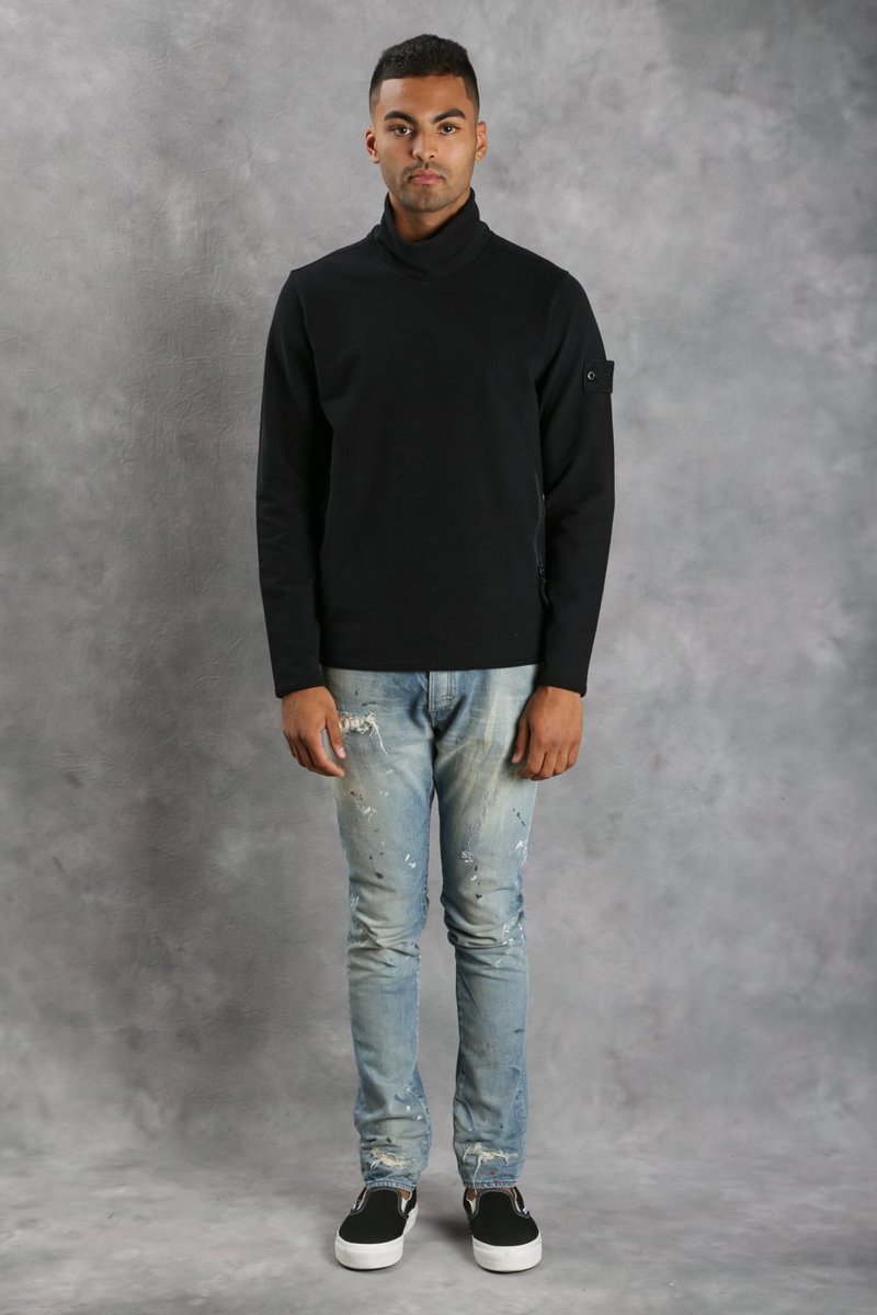 Stone Island 61840 Ghost Piece Mock Neck | Garmentory