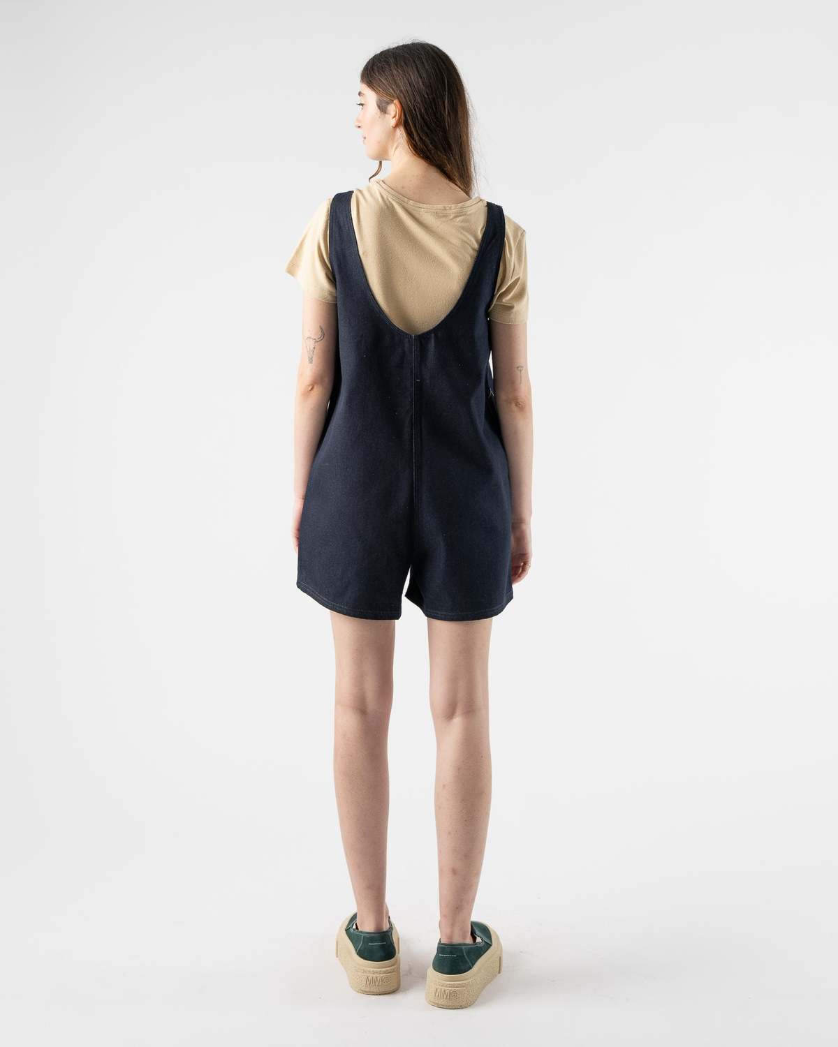 Baserange Tank Romper - Raw Blue Denim | Garmentory