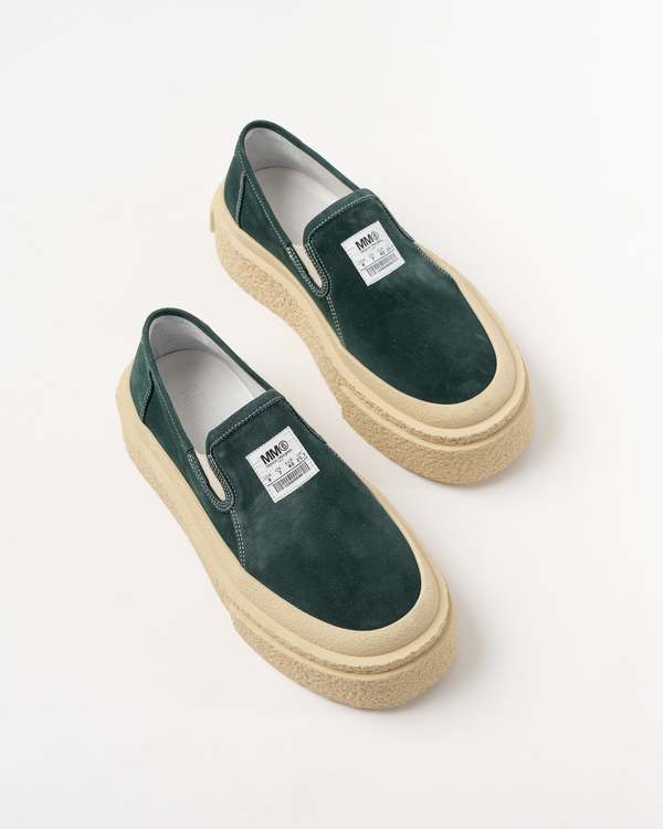 MM6 Maison Margiela Slip On Sneaker in Macard Green | Garmentory
