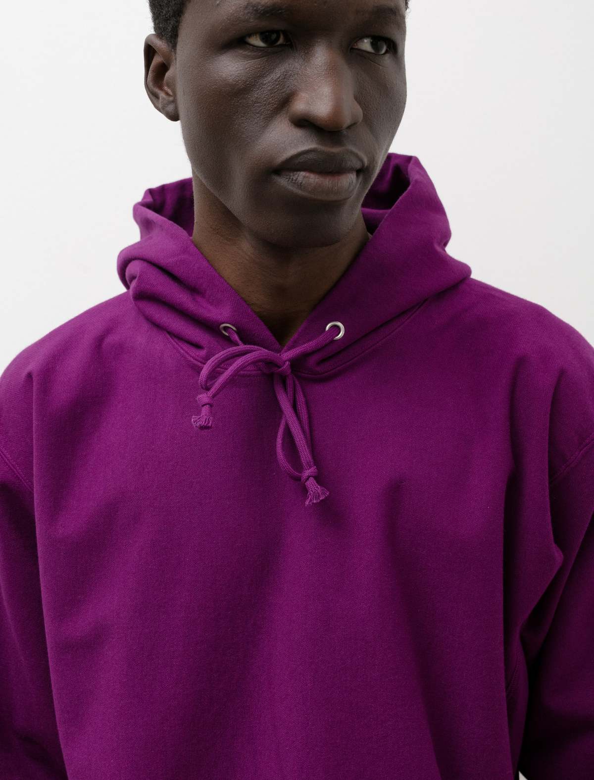 Auralee Super Milled Hooded Sweatshirt - Purple | Garmentory