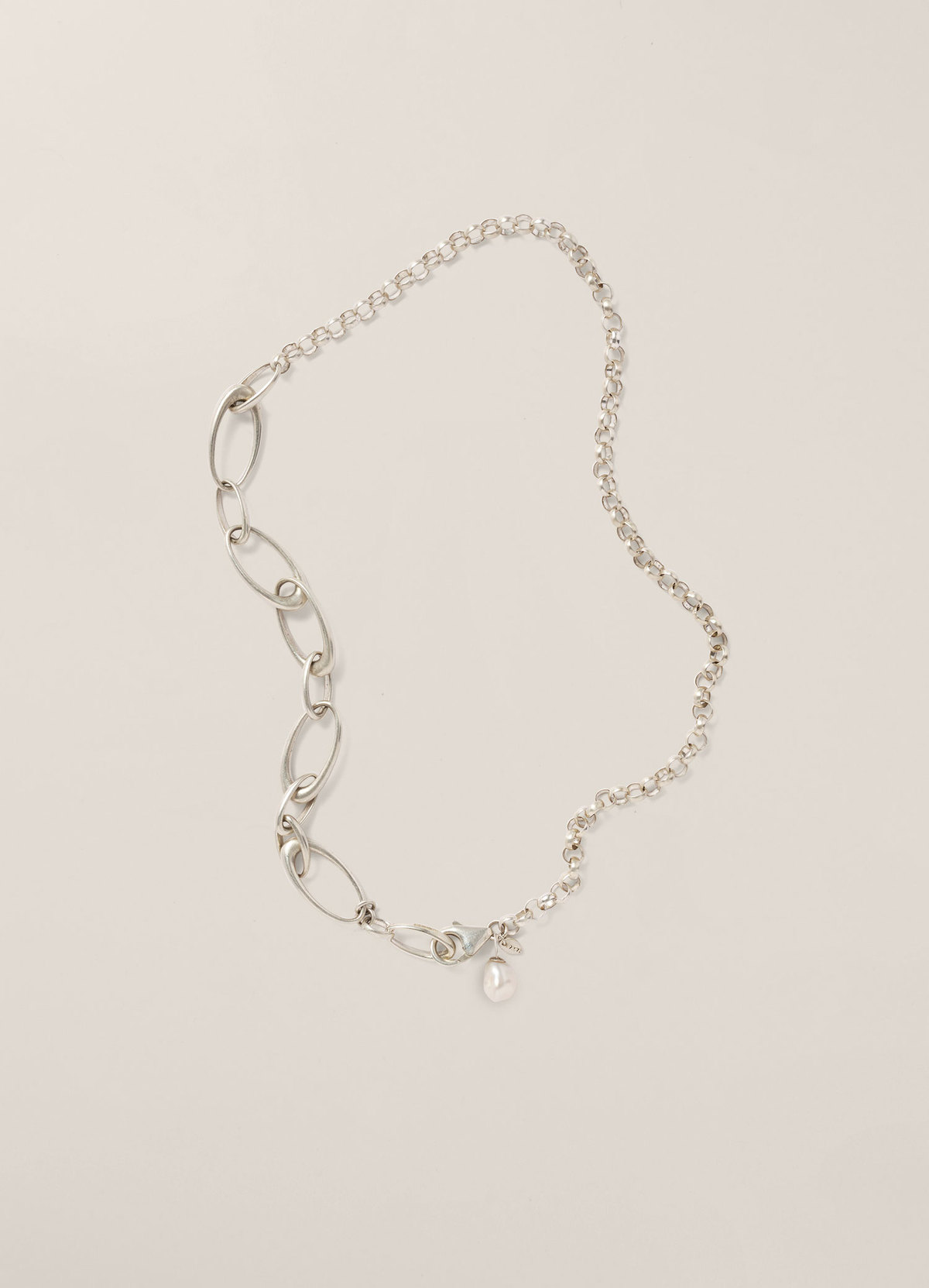 Pearl Mix Malti Chain Necklace （Silver） Premier Designs Long Multi Strand Faux Pearl Silver Chain