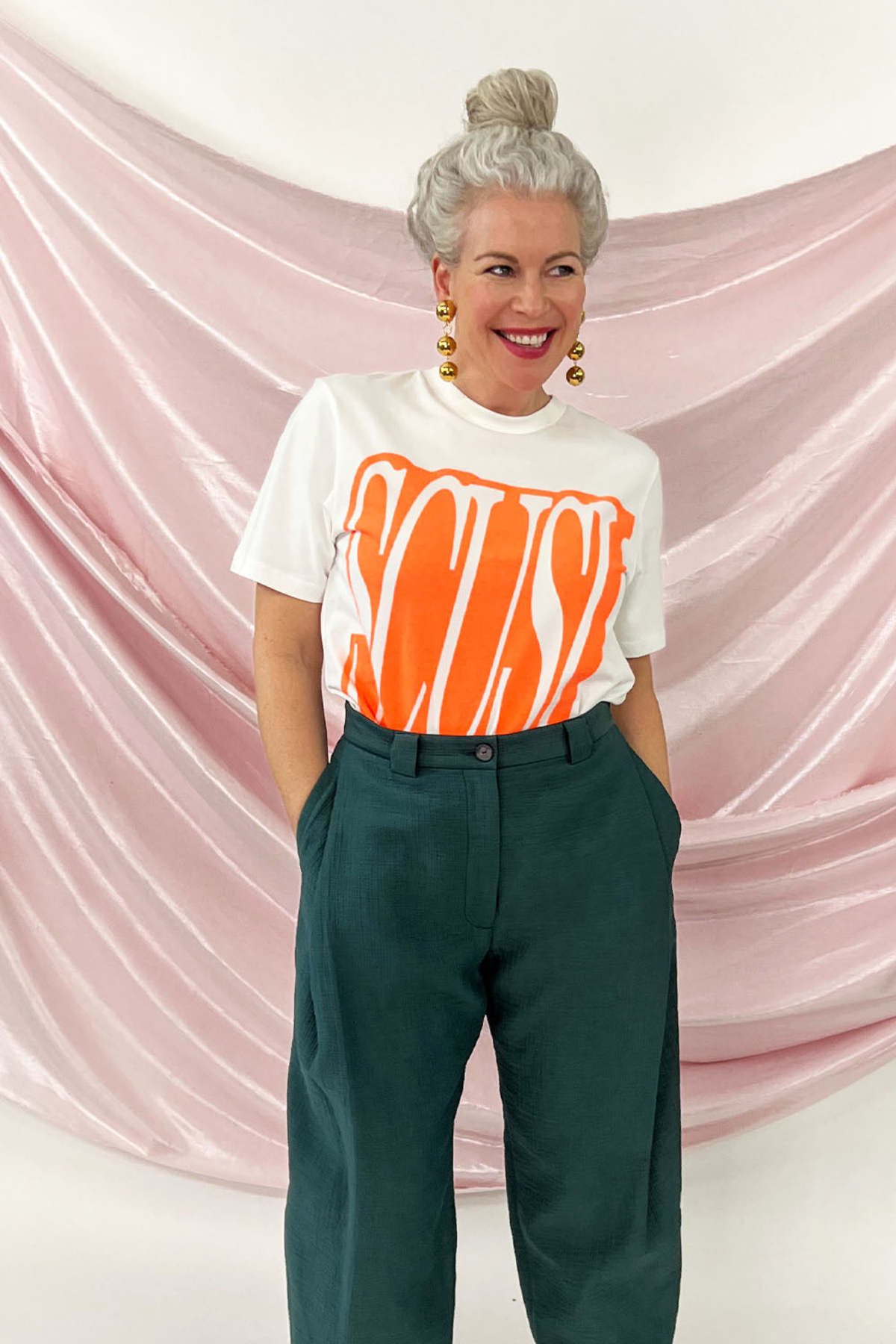 Essentiel Antwerp Brûlée Printed T Shirt - Off white - Image 2 of 7