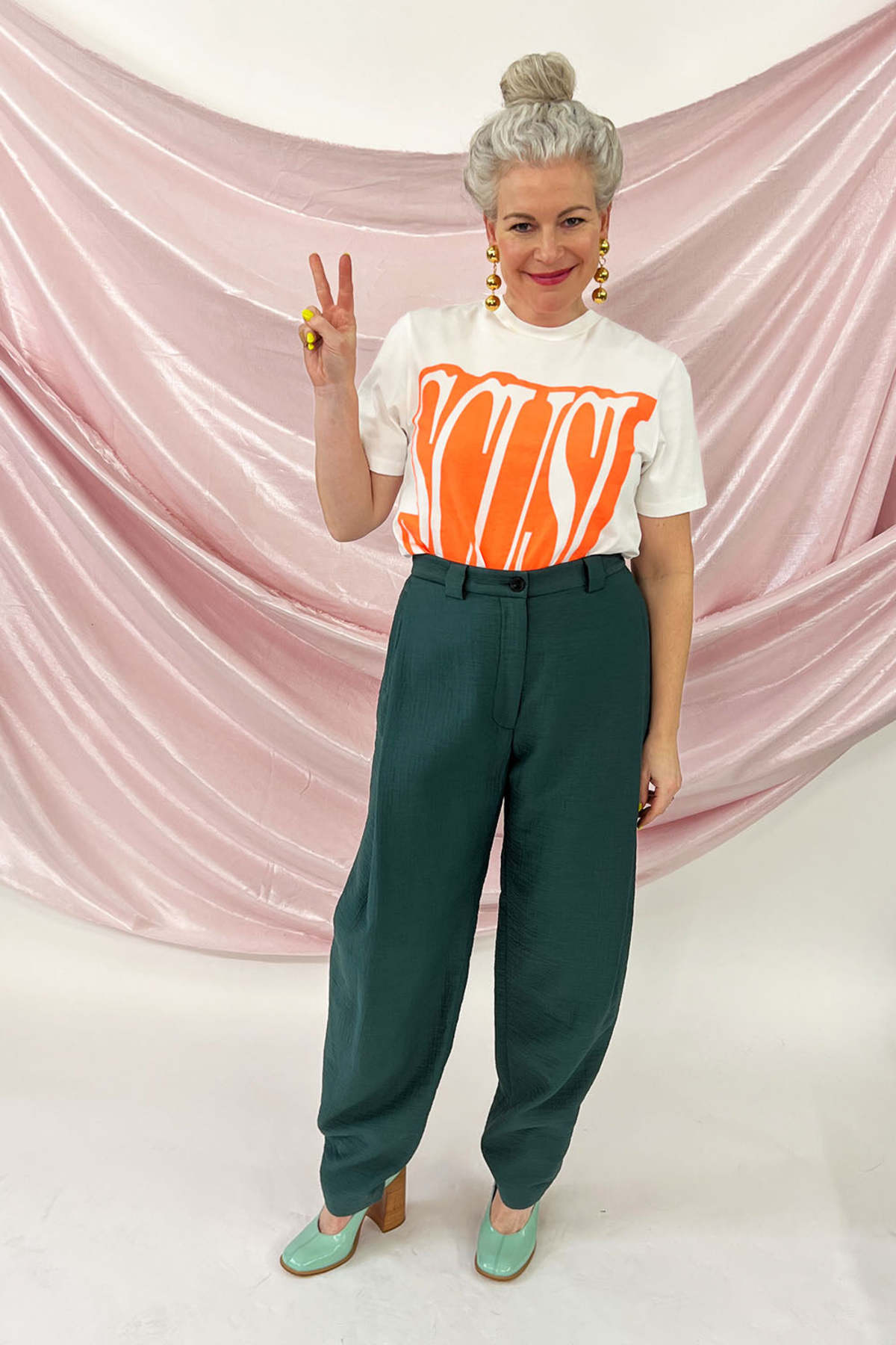 Essentiel Antwerp Brûlée Printed T Shirt - Off white - Image 3 of 7