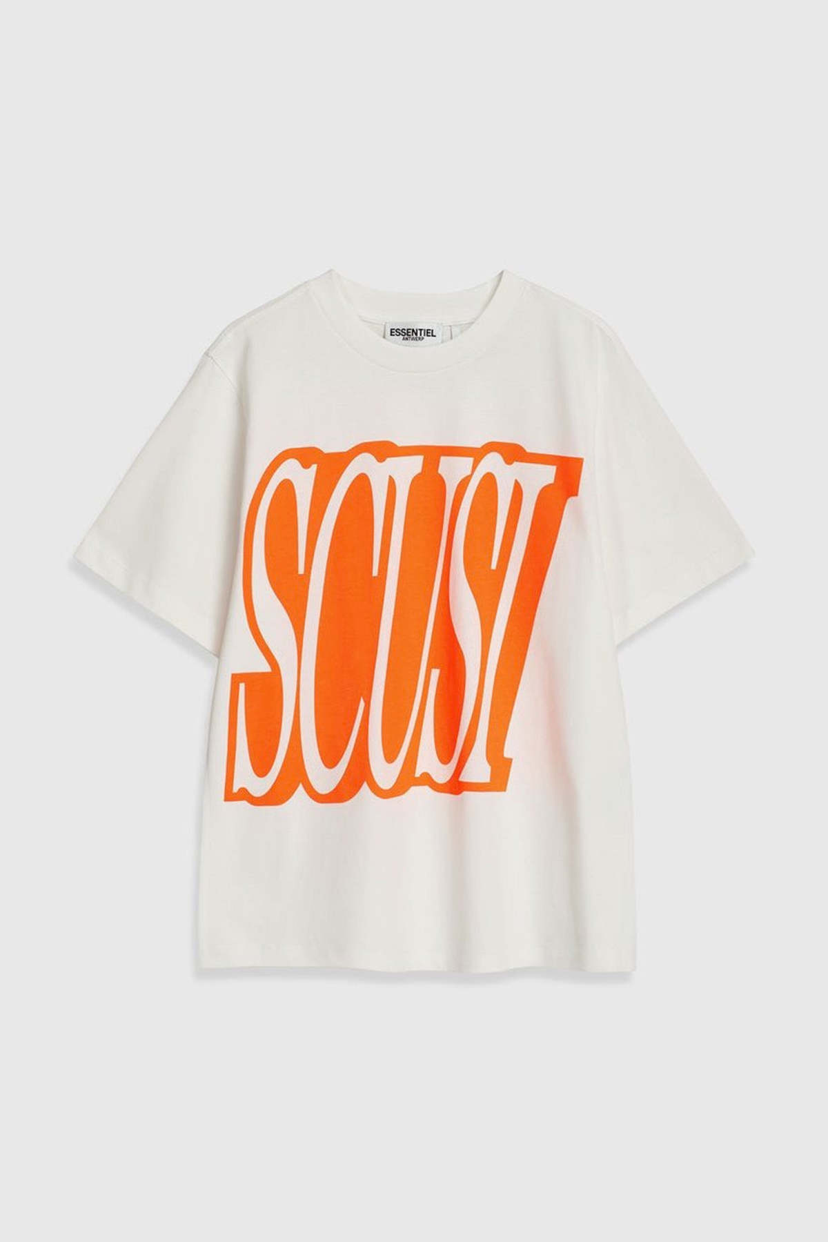 Essentiel Antwerp Brûlée Printed T Shirt - Off white - Image 7 of 7