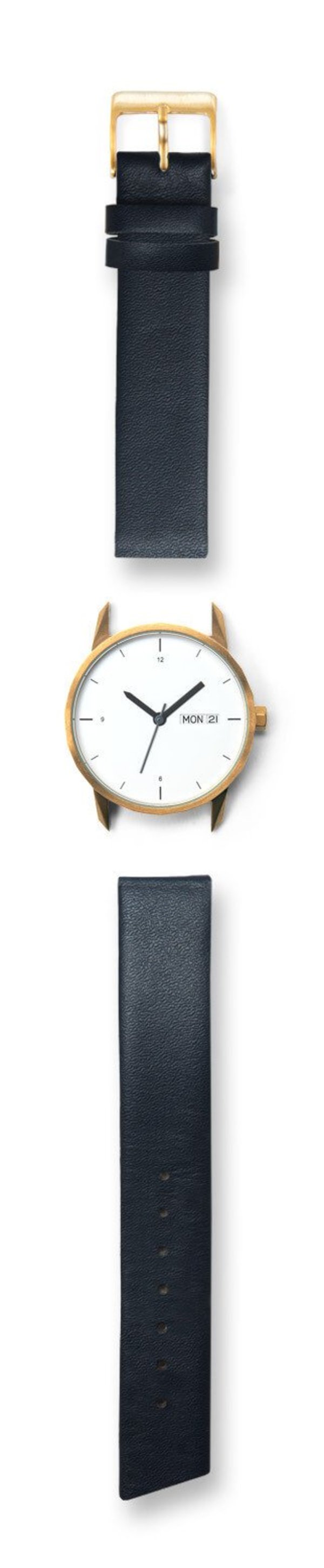 Unisex Tinker Watches 34mm Gold Watch Navy Strap Unisex Tinker Watches 34mm Gold Watch Navy Strap