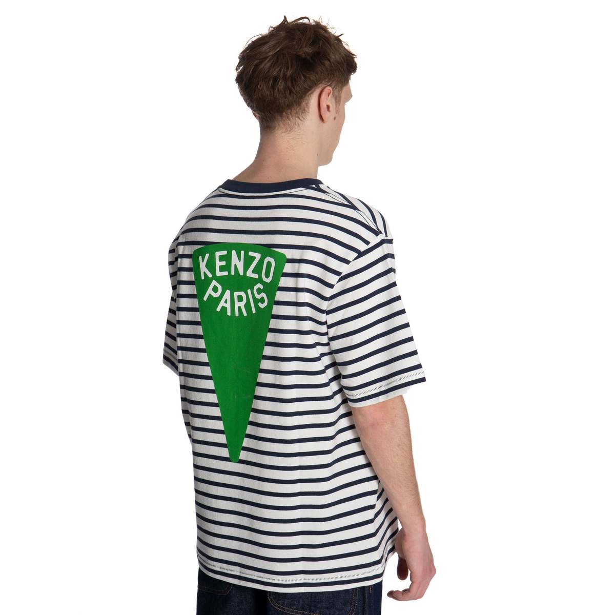 ★KENZO★ Nautical Stripe Oversized T-Shirt Midnight Blue FD Kenzo - Nautical Striped T-shirt | HBX - Globally Curated
