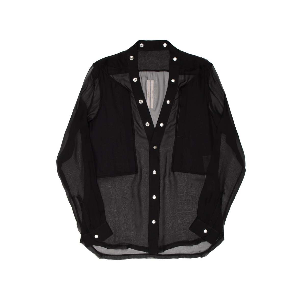 Rick Owens Larry Fogpocket Shirt - Black | Garmentory