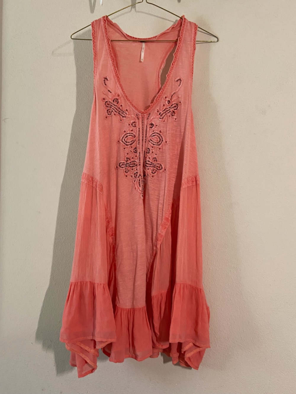 Garden Fairy Peach Beaded Dress | Garmentory
