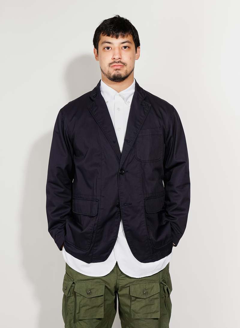 Engineered Garments Loiter Jacket - ark Navy High Count Twill 