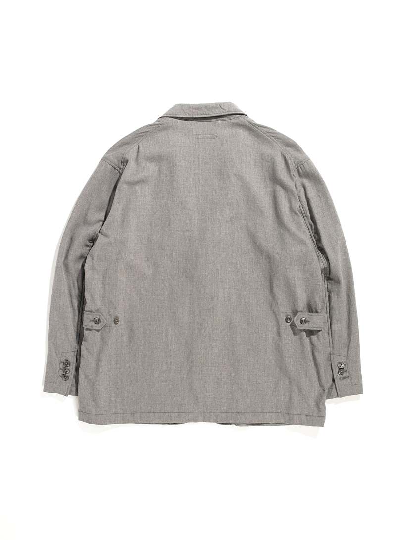Engineered Garments Loiter Tropical Wool Jacket - Grey | Garmentory