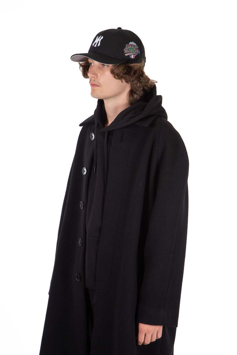 FOUR HORSEMEN Archive Long Wool Coat - Black