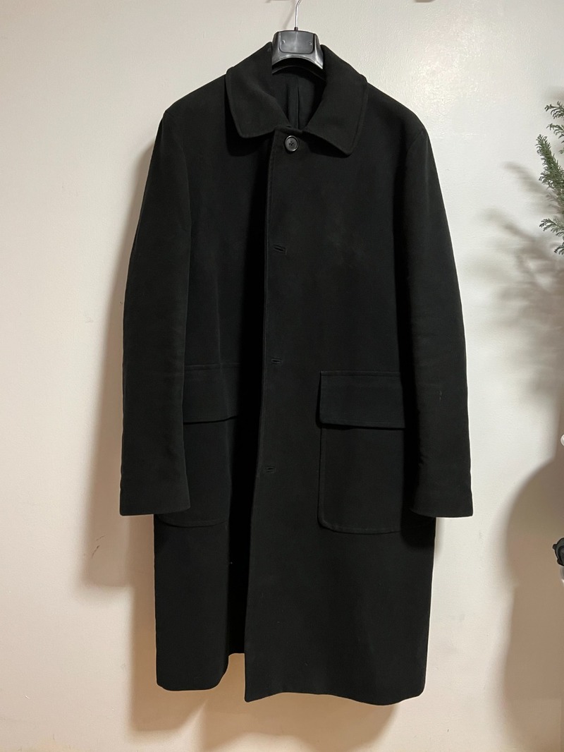 ジャケット・アウター MARGARET HOWELL 17AW Moleskin Coat-Blk/M Patch-Pocket-City-Coat-