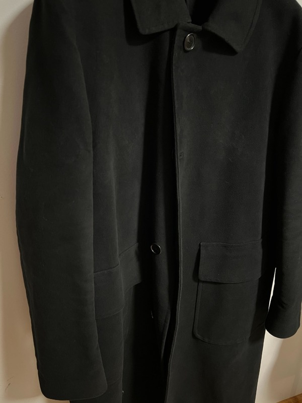 Margaret Howell Patch Pocket Moleskin City Coat - Black | Garmentory