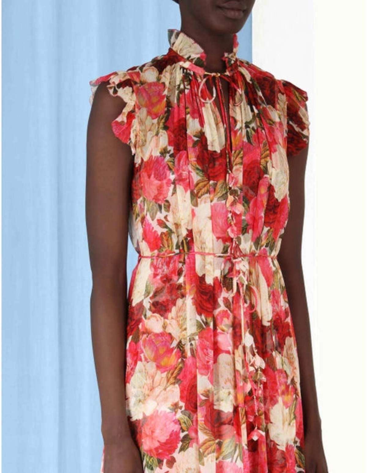 Zimmermann Wonderland Flutter Dress - Pink Peonies | Garmentory