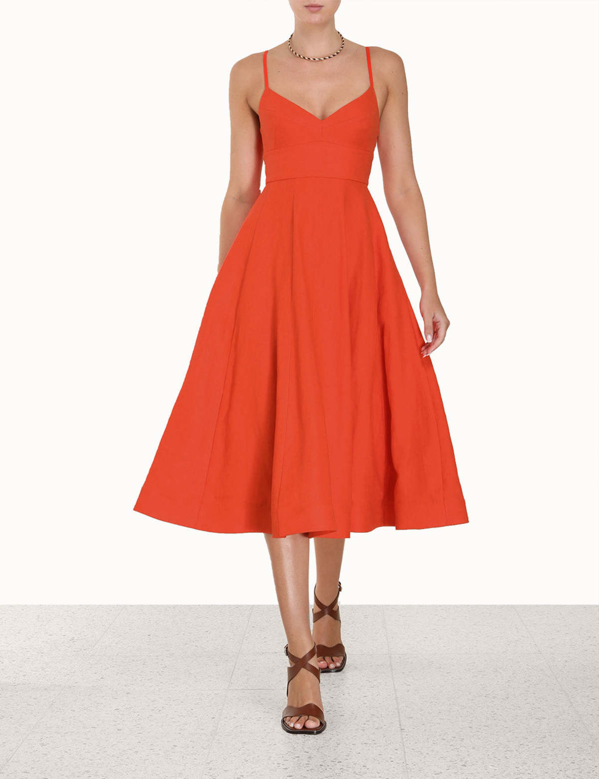 Zimmermann Wonderland Picnic Dress Red Garmentory