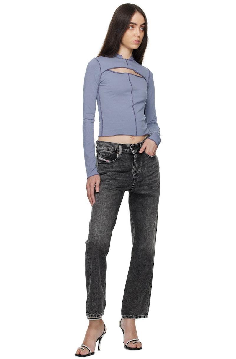 DIESEL>>ディーゼル 2016 D-Air ロゴ刺繍ジーンズ Diesel 2016 D-AIR Jeans | Blue | FARFETCH JO