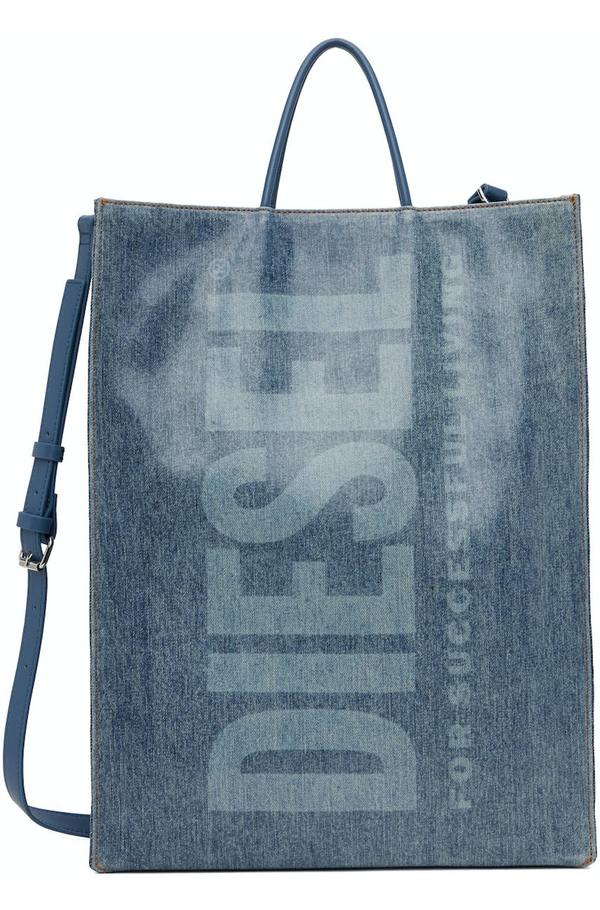 Diesel DSL Shopper Tote Blue Garmentory