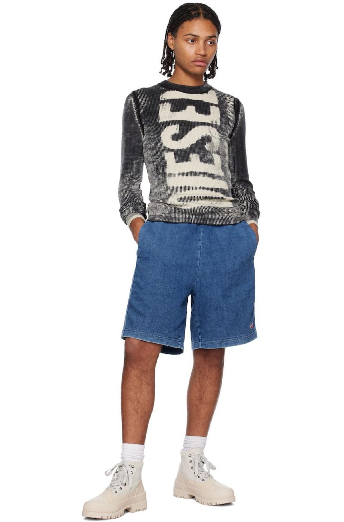 Diesel K-Atullus-Round Sweater - Black | Garmentory