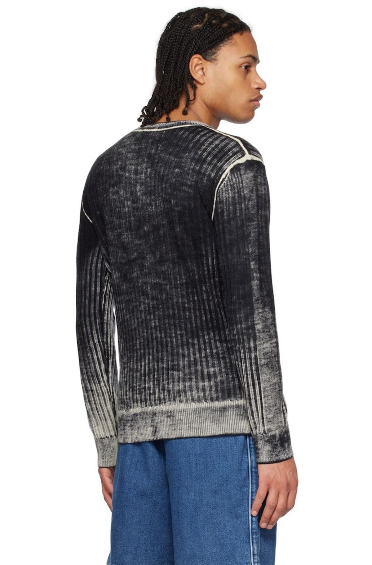 【極美品】DIESEL 23AW OURS ニット K-ANDELERO M Diesel K Andelero Sweater - Black/OffWhite | Garmentory