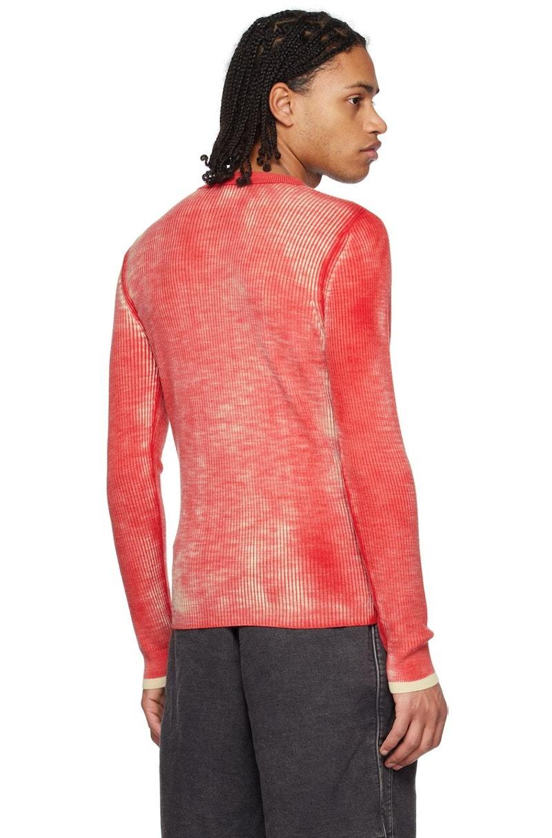 Diesel K Atullus Round Sweater - Red | Garmentory