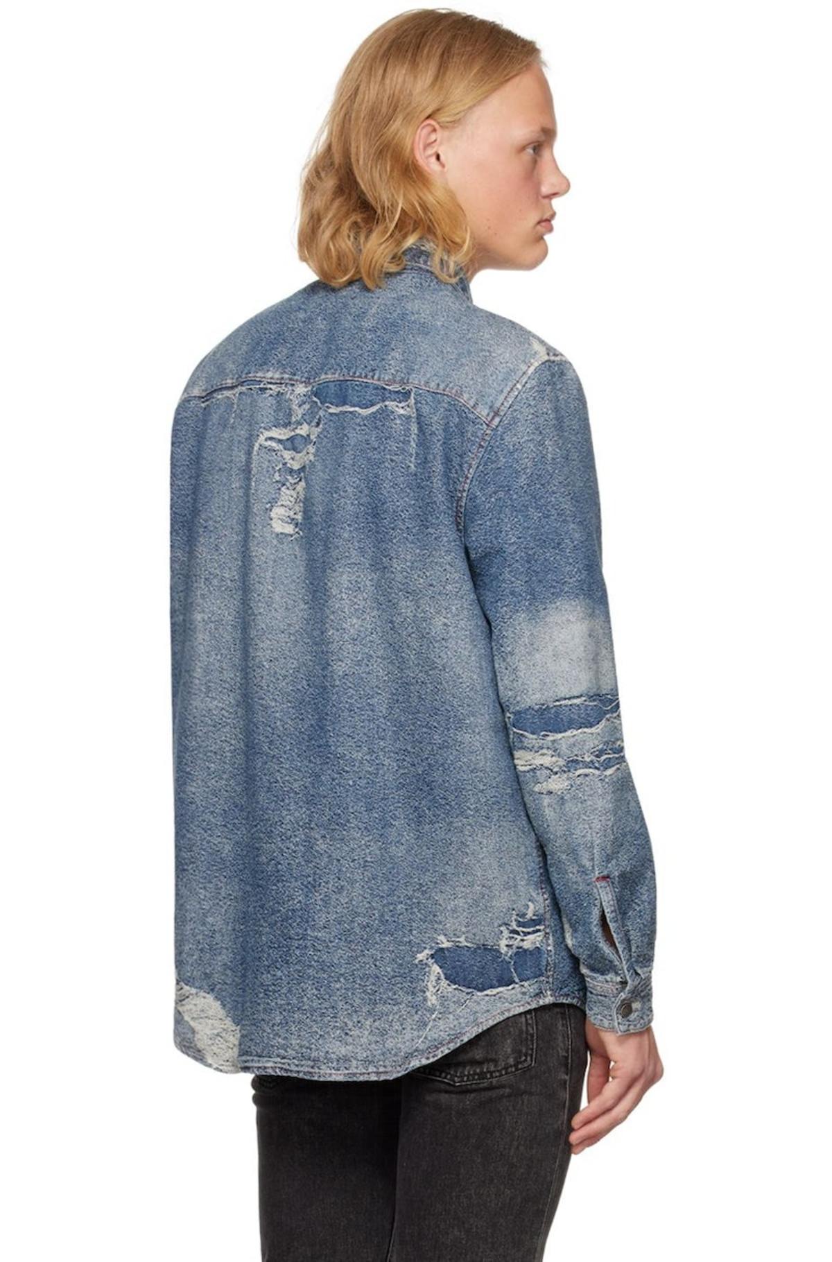 Diesel D Simply Over Denim Shirt - Blue | Garmentory