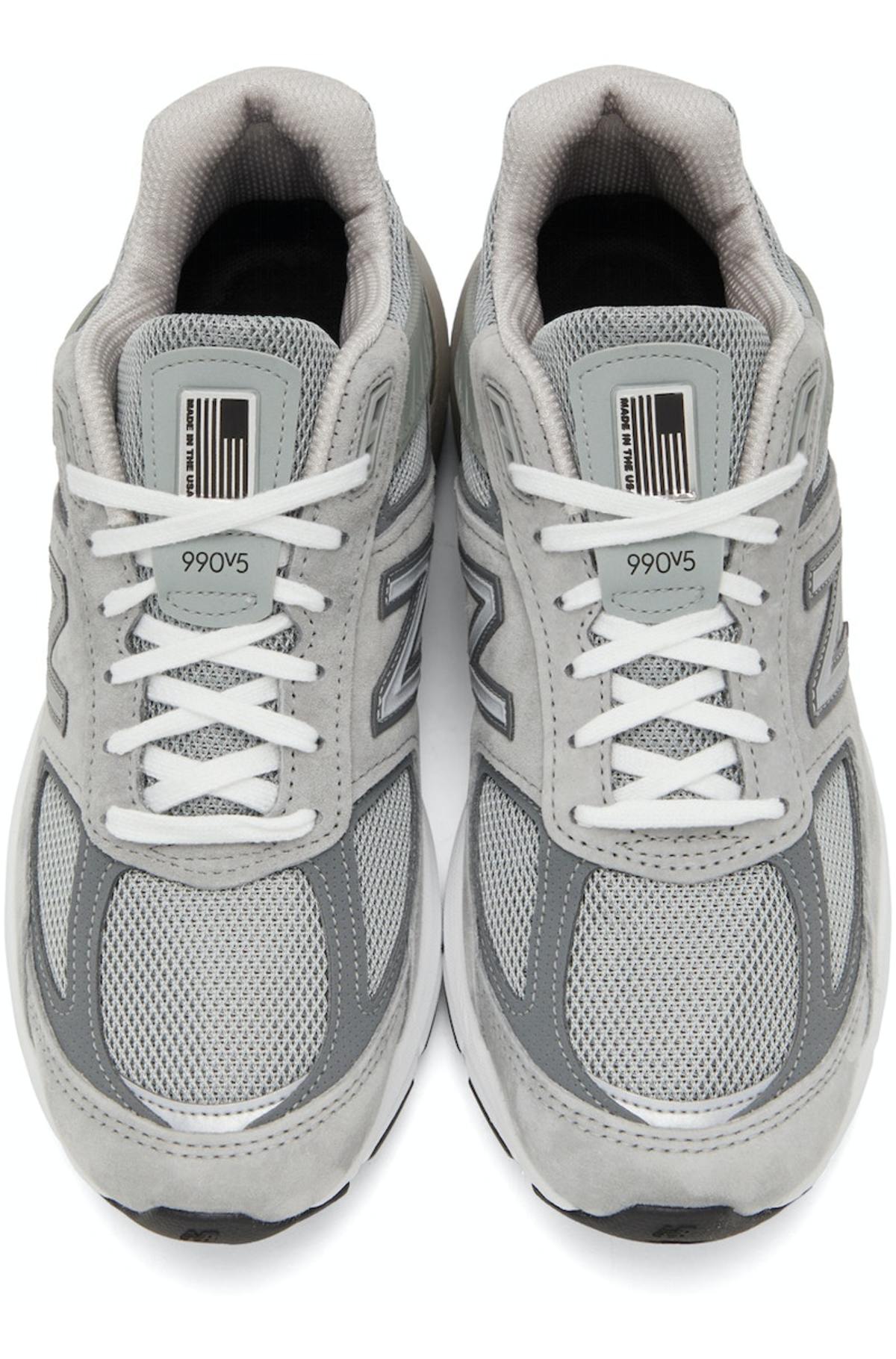 New Balance Made In US 990v5 Sneakers - Grey | Garmentory