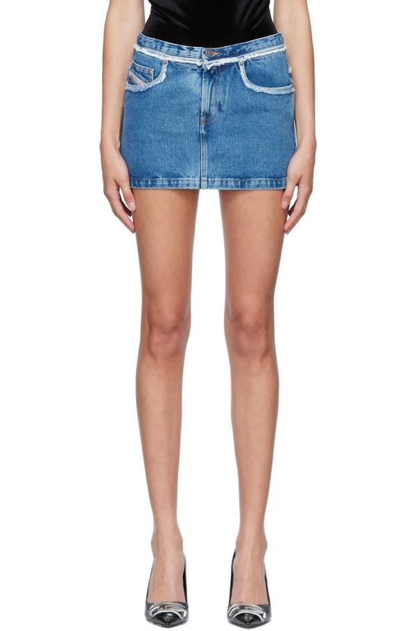 Diesel De Ron SP2 Miniskirt - Blue | Garmentory