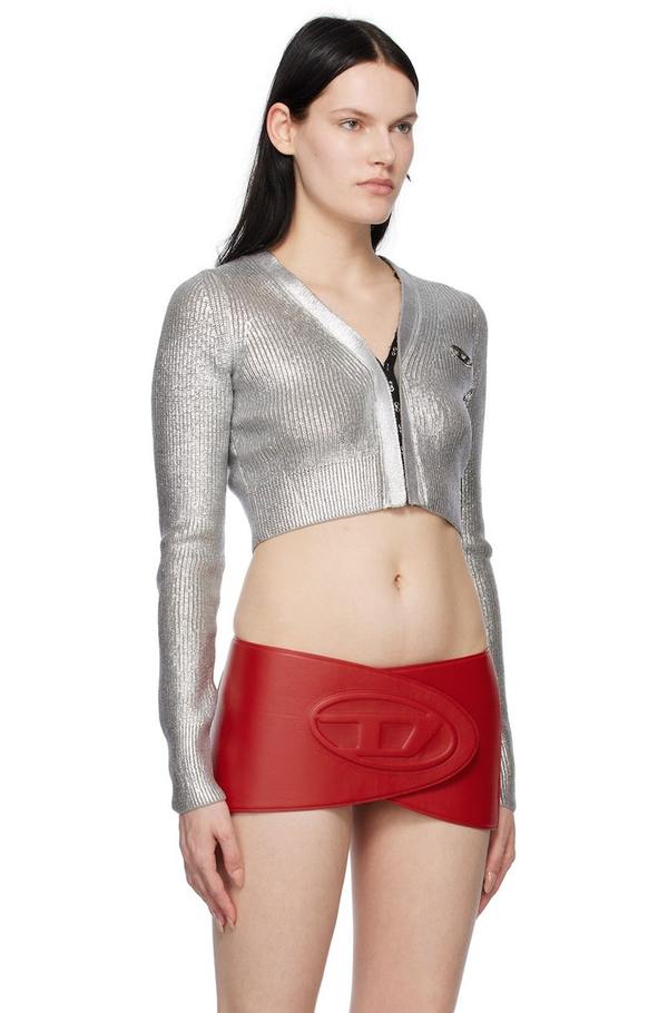 DIESEL - DIESEL 22AW 現行モデル M-Adhu ホック カーディガン S Diesel M Adhu Cardigan - Silver | Garmentory