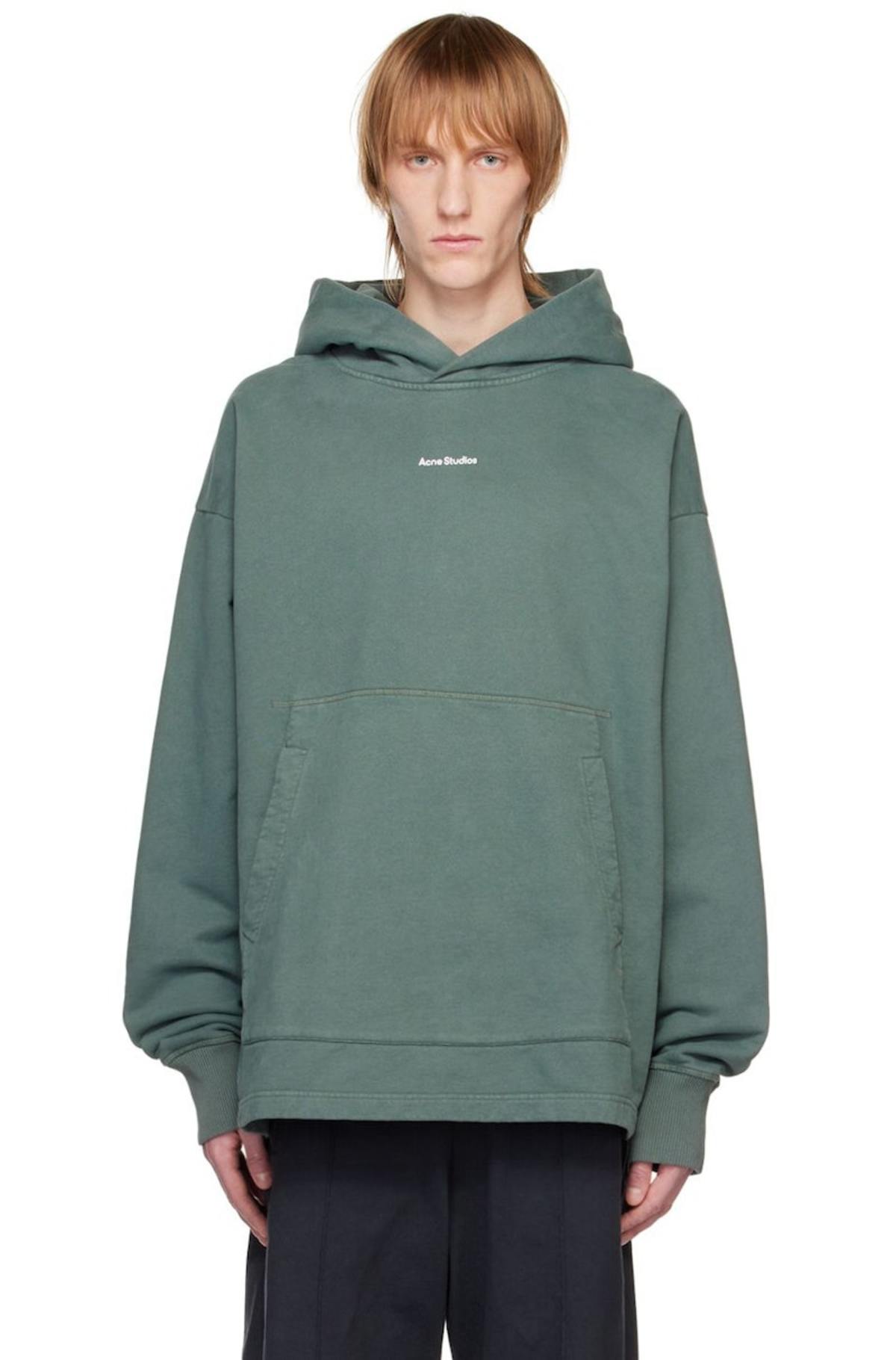 国内発送☆ACNE STUDIOS☆HOODIE/GREEN Acne-Studios-Printed-Hoodie---