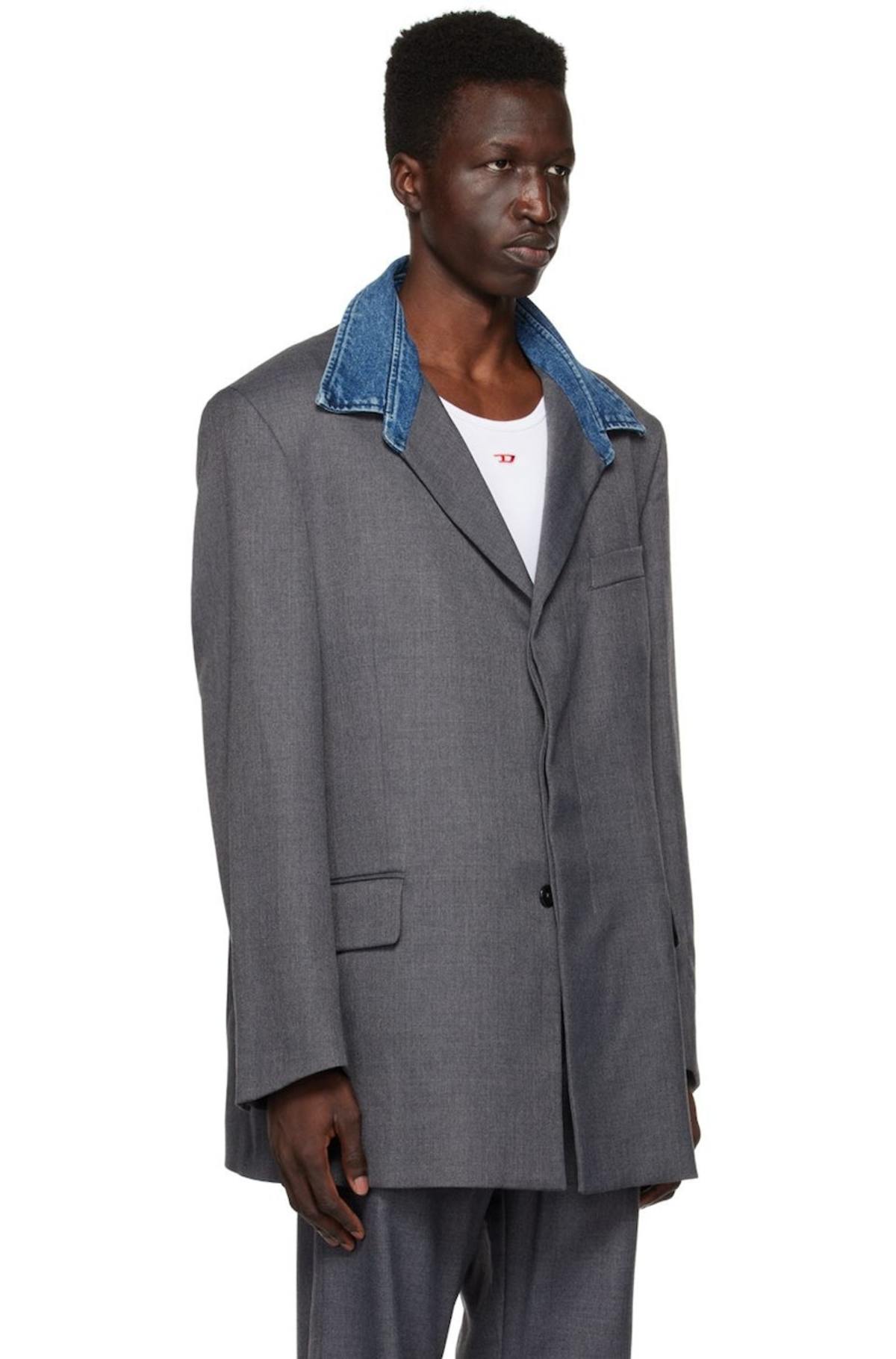 ディーゼル　DIESEL J-ABBAS SINGLE-BREASTED Diesel J Abbas Blazer - Gray | Garmentory