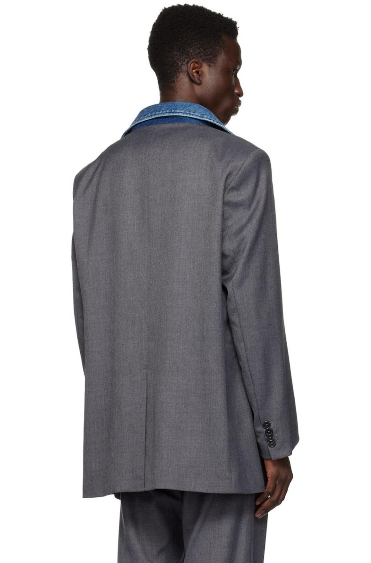 Diesel J Abbas Blazer - Gray | Garmentory