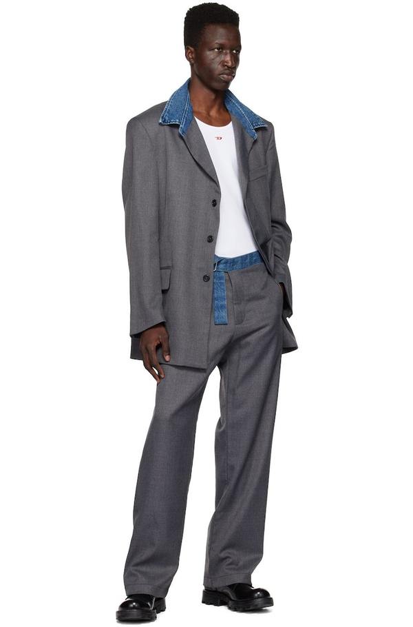 Diesel J Abbas Blazer - Gray | Garmentory