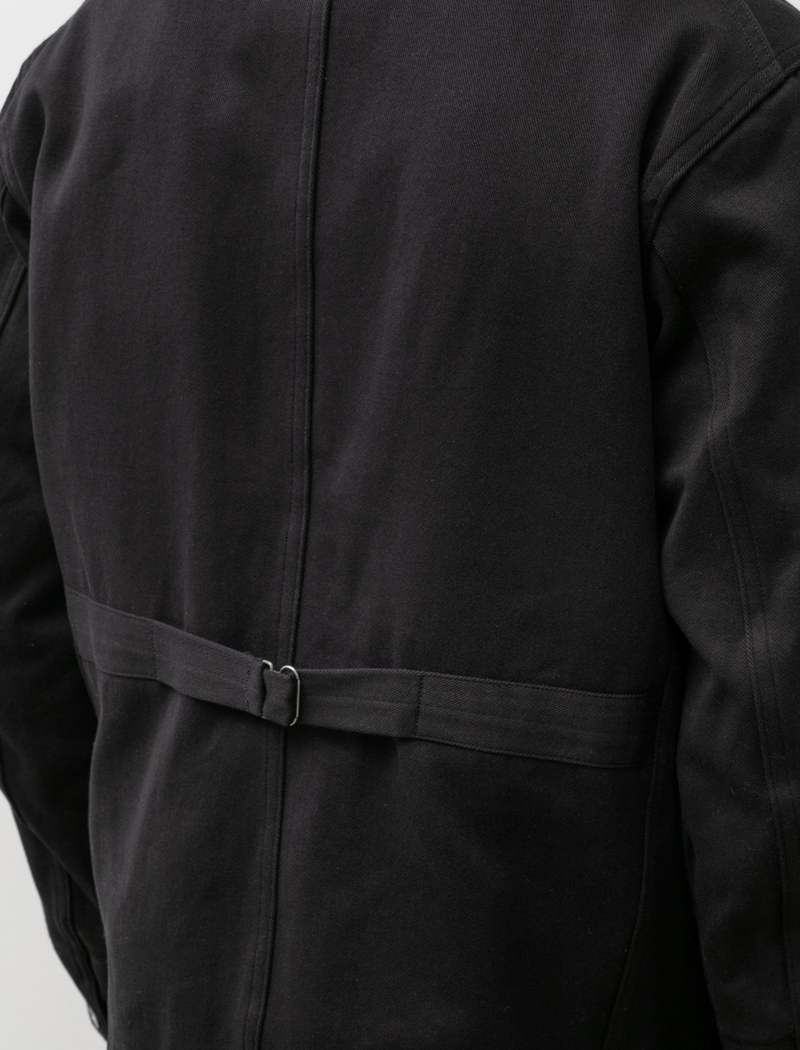 Taiga Takahashi Mens Lot 307 Stand Collar Jacket - Black | Garmentory