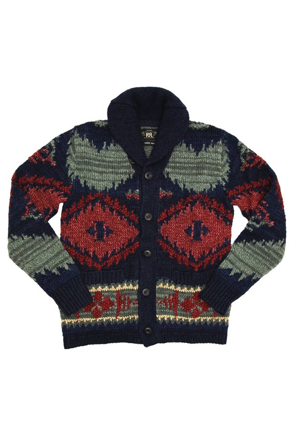 RRL Hand Knit Linen Blend Cardigan | Garmentory