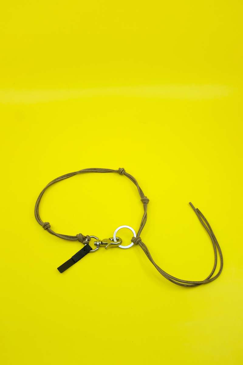 Our Legacy Leather Ladon Key Chain - Olive | Garmentory