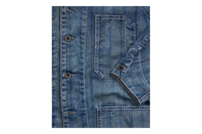 RRL Twill Engineer Coat - Faded Indigo Stripe | Garmentory