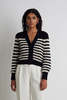 Eleven Six Isla Cardi - Navy/White Stripe - Thumbnail 1