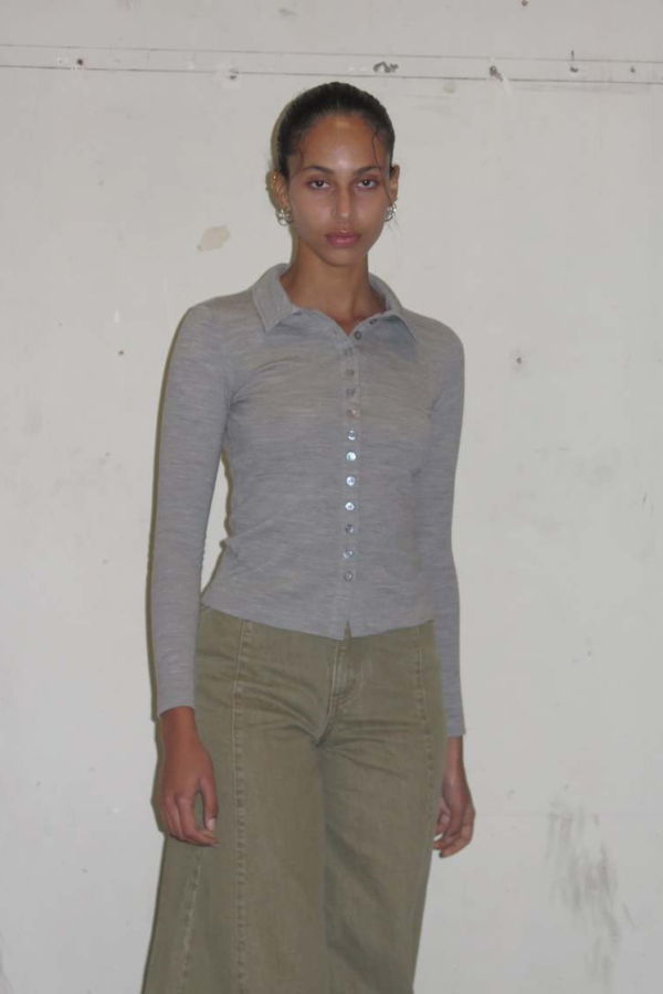 permanent vacation Daily Cardigan - Silver Marle