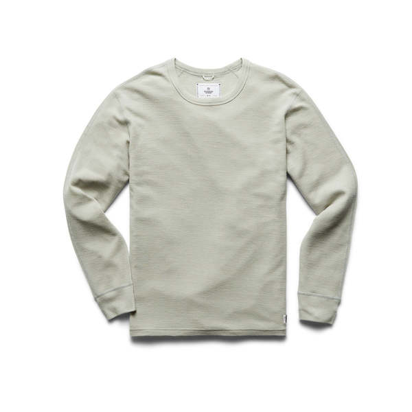 Reigning Champ Merino Waffle Thermal Sandstone Garmentory