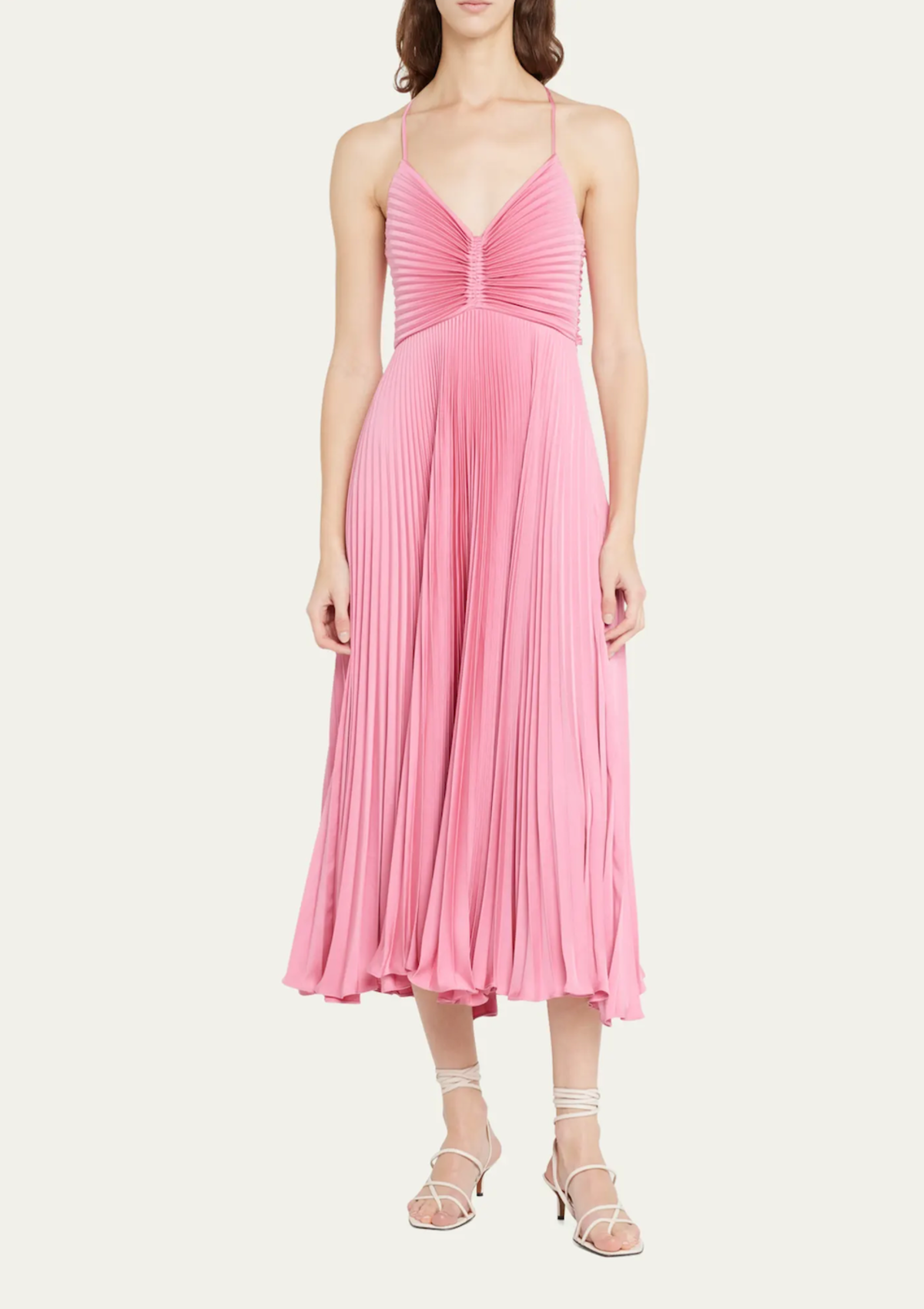 strapless open back dress Girls Purple Polo Dress