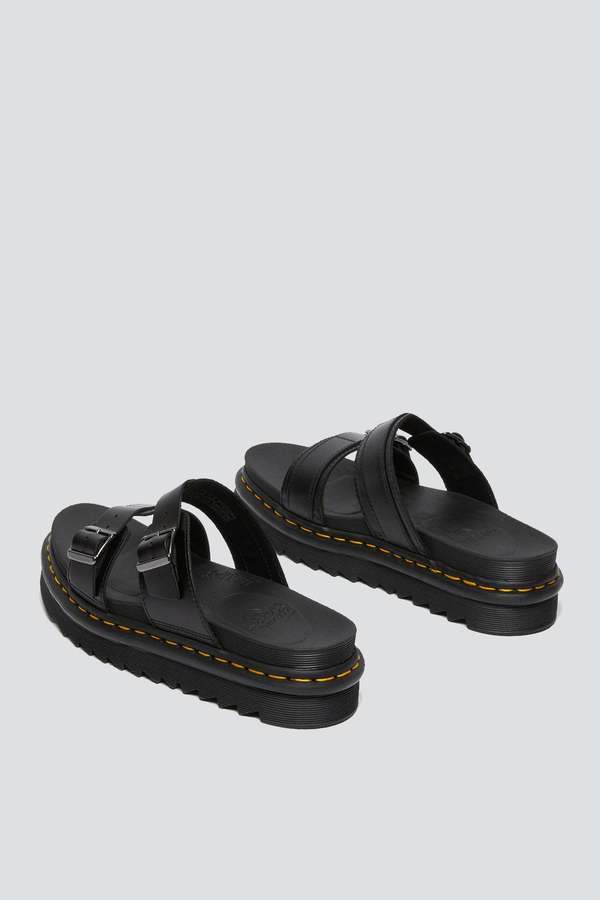 Dr. Martens Myles Brando M Leather Buckle Slide - Black  display picture 1
