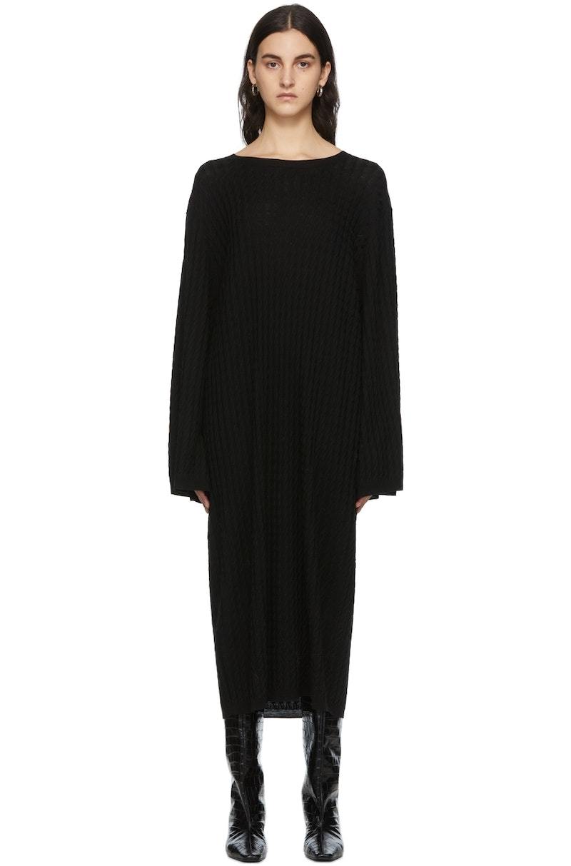 toteme cable knit dress Toteme Women's Cable-knit Wool Maxi Dress