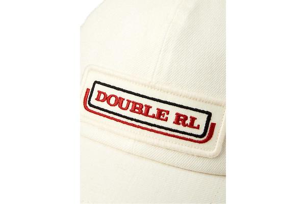 RRL Logo-Patch Twill Trucker Cap - White | Garmentory