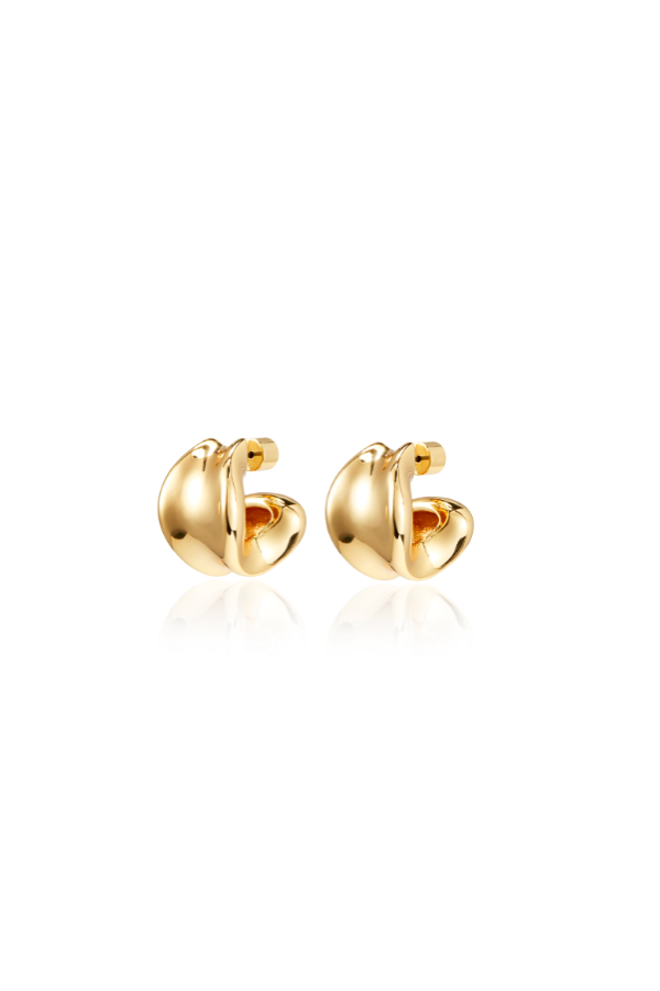 Jenny Bird Chunky Doune Hoops Earrings - Gold