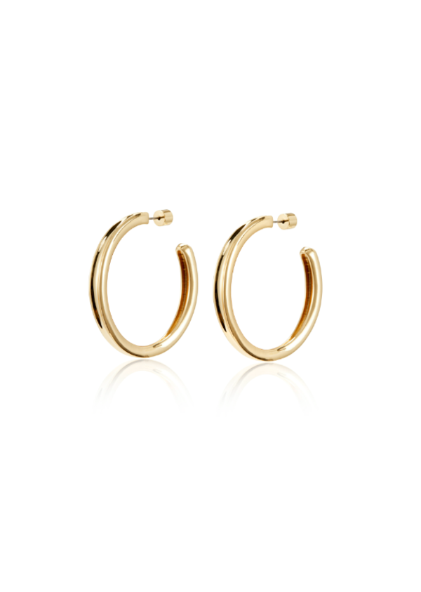 Jenny Bird Gemma Hoops in High Polish Gold main image 1